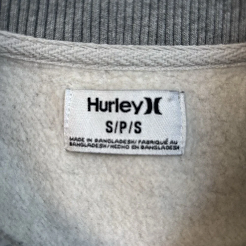Hurley Long Sleeve Sweatshirt Mens Size Small Gray Crew Neck